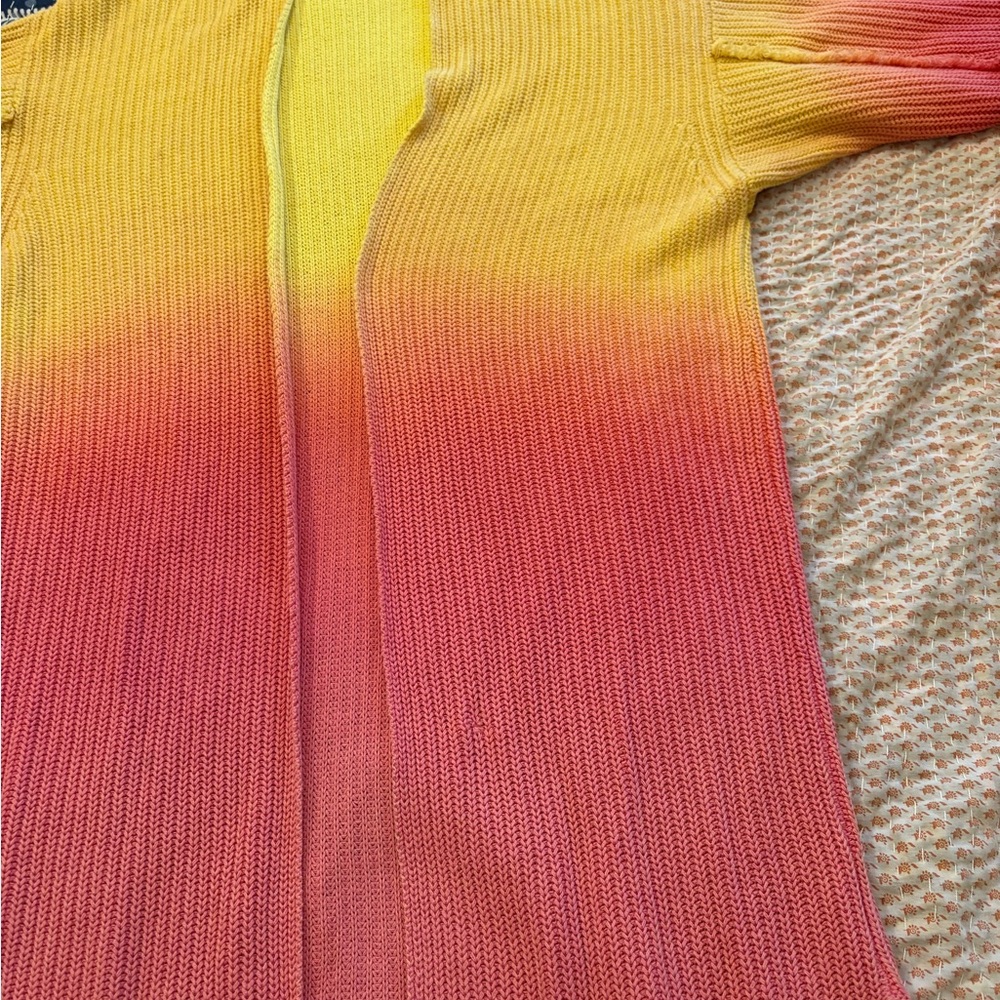 Free People Mai Tai Long Ombre Cardigan - Picture 5 of 12
